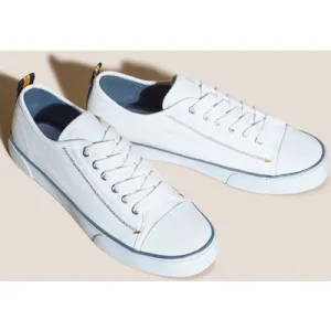 White Stuff Canvas Lace Up Plimsolls White Multi