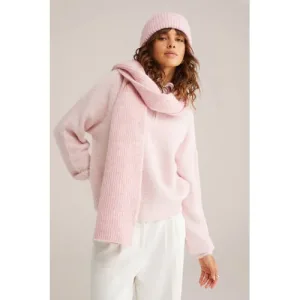 WE Fashion sjaal lichtroze