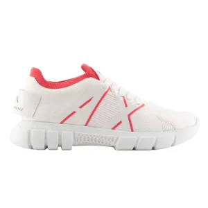 Armani Exchange Dames/Dames Contrast Trainers (Wit/Roze)