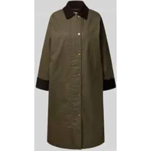 Gant Gewaxte lange jas met knoopsluiting