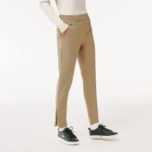 Dames Lacoste Sport Stretch Golfbroek in Bruin