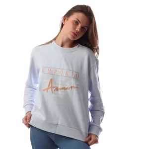Women’s Emporio Armani Crewneck Sweatshirt in Blue