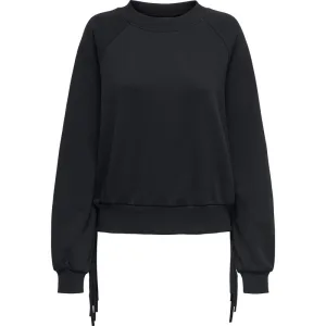 Only Onljett l/s o-neck emb. box swt