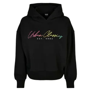 Dames sweatshirt met capuchon Urban Classics Oversized Rainbow