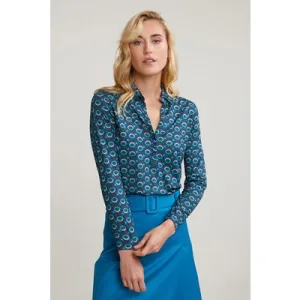 River Woods Blue/green Fantasy V-neck