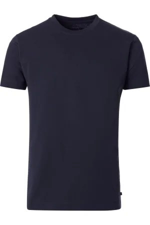 Venti T-Shirt ronde hals blauw, Effen