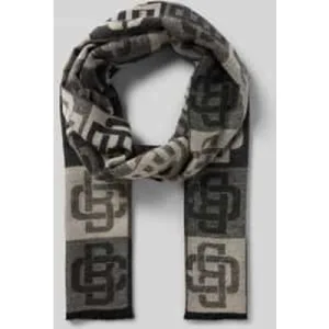 Christian Berg Men Sjaal van viscose met logomotief