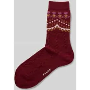 Falke Sokken met kasjmier en structuurmotief, model ‘Specia’