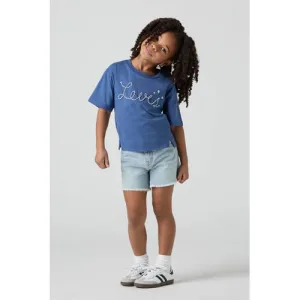 Levi’s Kids regular denim short light blue denim