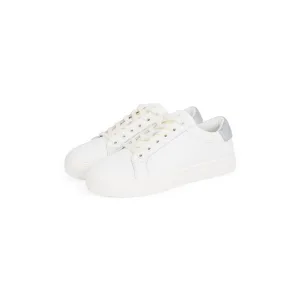 Calvin Klein Plateausneakers CLASSIC CUPSOLE LOW OHB , veterschoen, lage schoen, vrijetijdsschoen met contrast aan de hak
