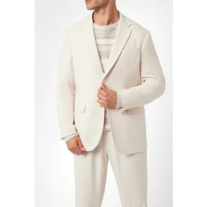 GUESS Sean 2b Notch Blazer Warm Milk