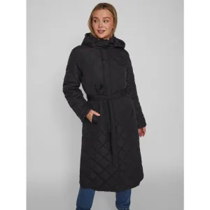 Vila Lange jas van imitatiebont VIKANTE QUILTED L/S COAT – NOOS