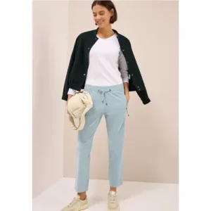 Cecil Dames Comfortabele corduroy broek in Blauw