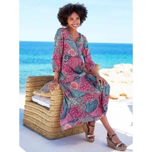 heine Gedessineerde jurk