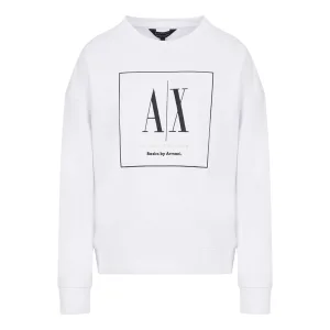 Armani Exchange Dames/Dames Sweatshirt met ronde hals (Wit)