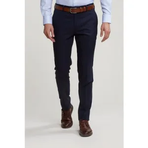 River Woods Uni City Pants Virgin Wool Blue