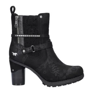 Mustang enkellaarzen zwart