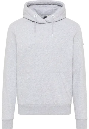 Dreimaster Hoodie Heren licht grijs melange