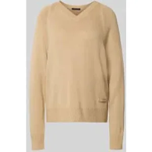 Armani Exchange Gebreide pullover van een mix van lanawol met V-hals