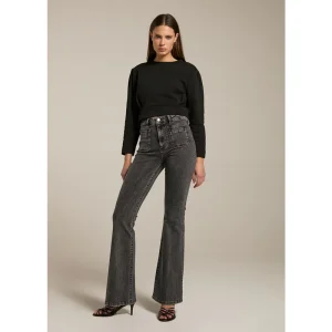 Homage to Denim Homage jane flared jeans h pockets