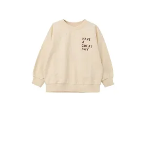 s.Oliver sweater met backprint ecru