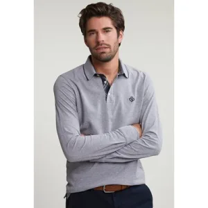 River Woods Custom Fit Cotton Polo Inox Mix