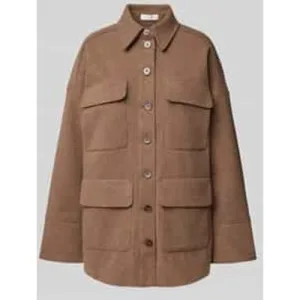 Christian Berg Woman Jack met overhemdkraag en klepzakken