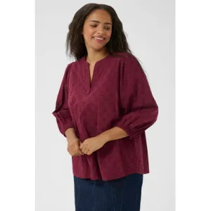 Kaffe Curve blousetop donkerrood