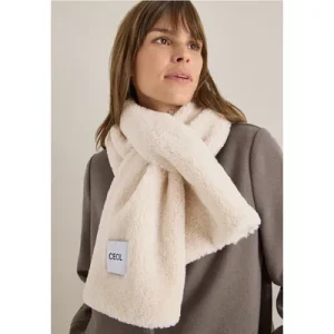 Cecil Dames Teddy sjaal in Wit