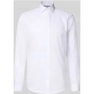 Christian Berg Men Regular fit zakelijk overhemd van puur katoen met kentkraag