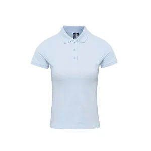 Premier Dames/Dames Coolchecker Plus Poloshirt (Lichtblauw)
