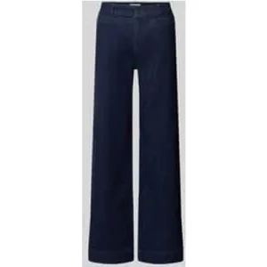 Christian Berg Woman Flared fit jeans van katoenmix met paspelzakken