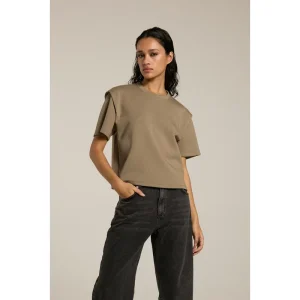 Homage to Denim H-cw25m05 top with shoulder detail