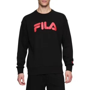 FILA Lusigny Loose Crew Black-true Red