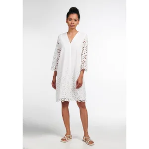 Eterna Kanten jurk Loose fit