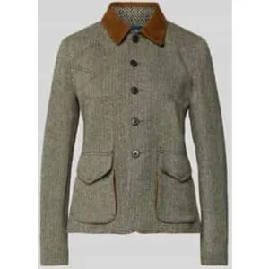 Polo Ralph Lauren Slim fit blazer van wolmix met klepzakken