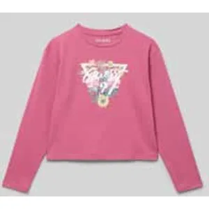 Guess Shirt met lange mouwen en labelprint
