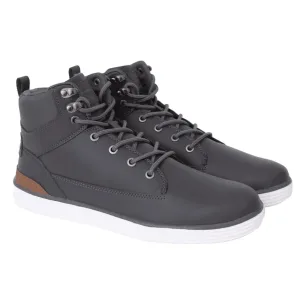 Crosshatch Heren Staiger Leren Trainers (Grijs)
