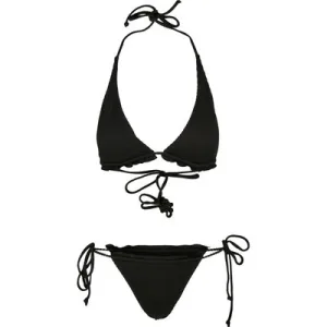 Urban Classics Ladies Rib Babylock Triangle Bikini Black