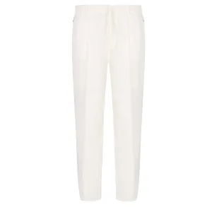 Emporio Armani Heren Tapered Broek (Wit)