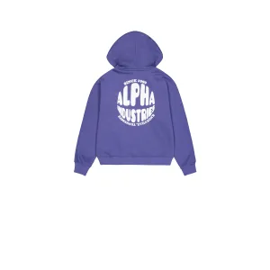 Dames hoodie met print op de rug Alpha Industries Logo