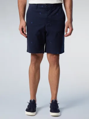 North Sails Chino korte broek Vrijheid geborduurd