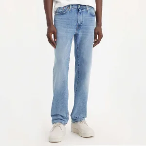 Heren Levis 514 Left Alone Straight Jeans in blauw