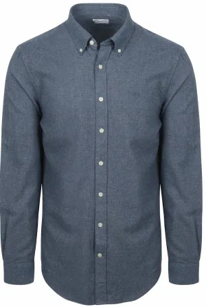 McGregor Overhemd Flanel Melange Blauw