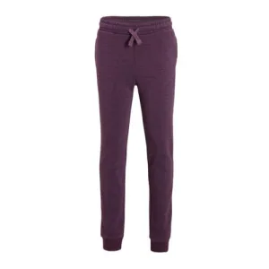 anytime fleece joggingbroek paars melange