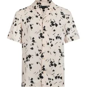 AllSaints Borealis Ss Shirt Ecru/jet Black