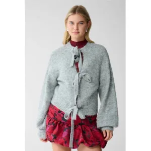 Shoeby gebreid vest grijs