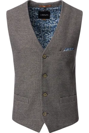 Venti Vest bruin, Effen