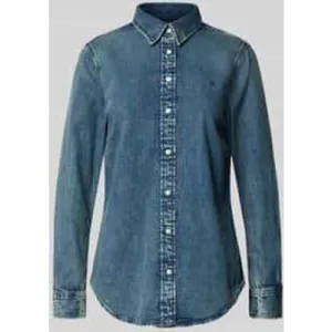 Lauren Ralph Lauren Overhemdblouse in denimlook