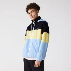 Lacoste waterafstotende jas met verborgen capuchon in Multi kleur voor heren